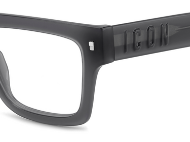 Men Premium Dsquared2 Eyeglasses: Icon 0023 - Grey - SpecSMART Eye Clinic (Zoom View)